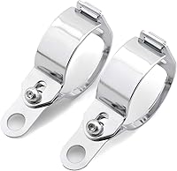 Vista 1 de Mad Hornets Soporte de luz de señal de giro frontal, soporte de abrazadera de montaje en barra de horquilla, 1.614-2.008 in, se adapta a la mayoría