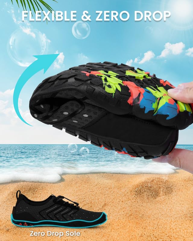 Image of Water Shoes for Women Men Quick-Dry Barefoot Shoes Breathable Aqua Socks for Swim Beach River Pool Lake Hiking Surfing Kayaking
