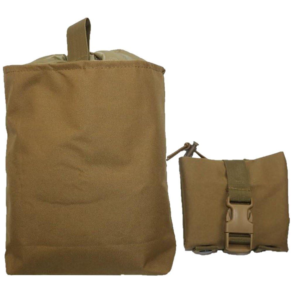 Fituenly Dump Pouch Foldable Drawstring Magazine Pouch Utility Military Waist Bag for Outdoor Hunting Hiking