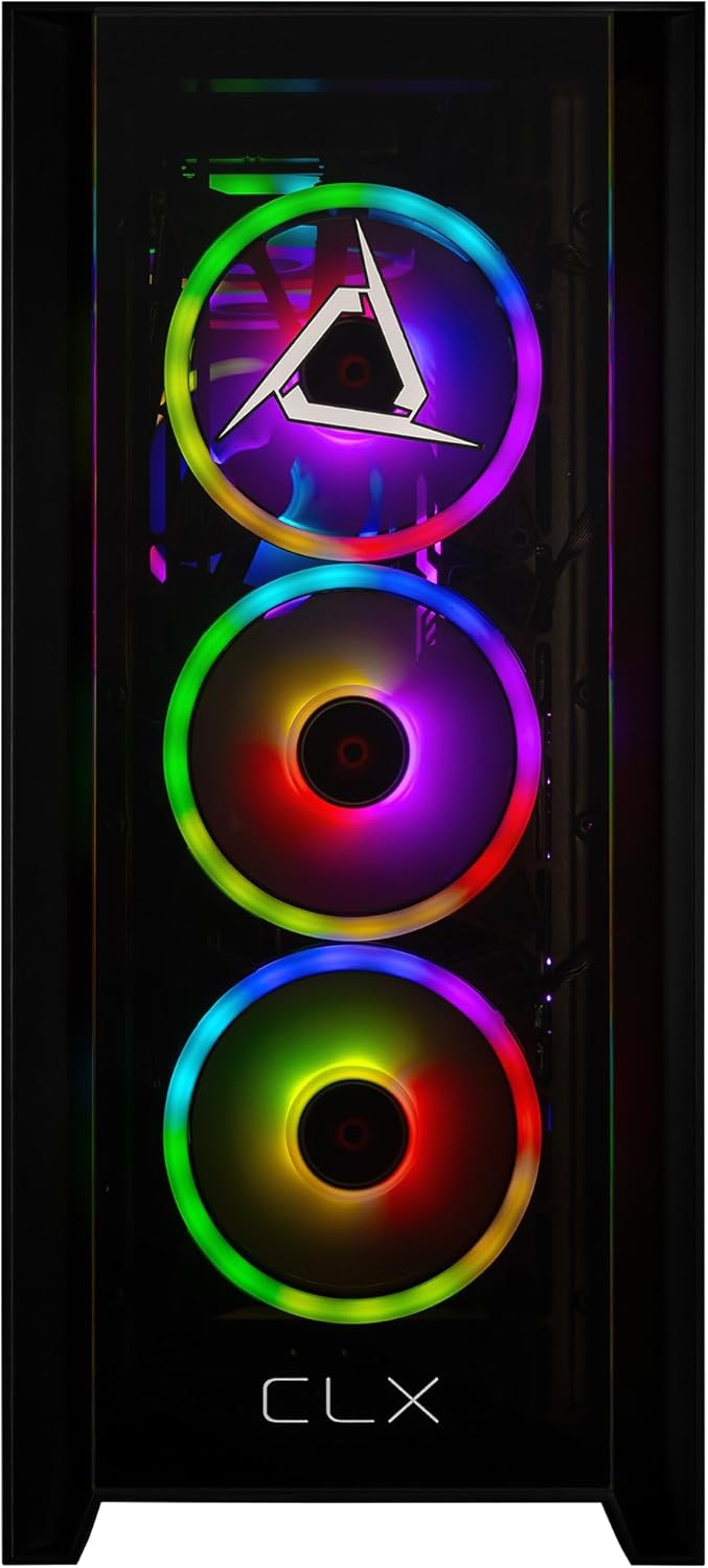 CLX Set Gaming PC - Intel Core Ultra 9 285K 3.7GHz, RTX 5090, 2TB NVMe M.2 SSD, 4TB HDD, 64GB DDR5 Memory, 360mm AIO, WiFi, Windows 11 Home, Black