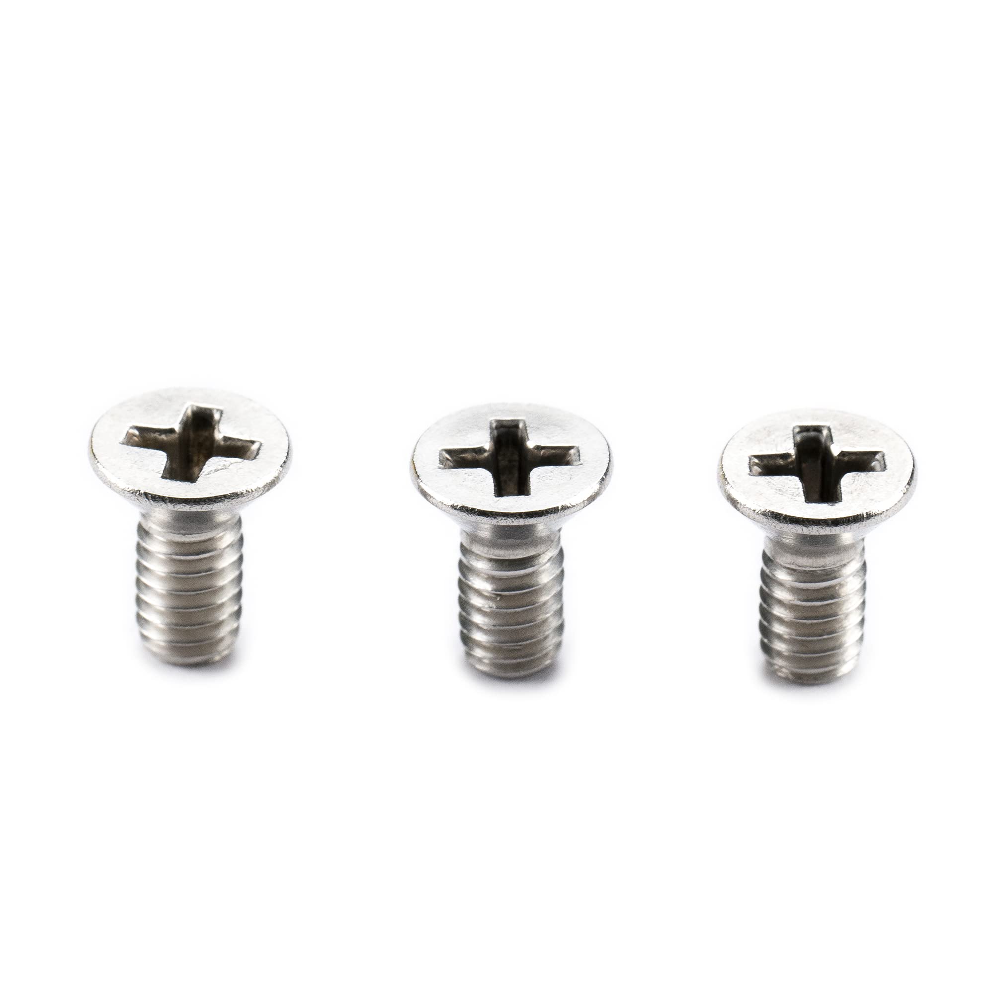 Musiclily Pro #68-32X3/8" Stainless Steel Phillips Countersunk Mounting Screws for American Strat Style Electric Guitar Tremolo Block (Set of 3)