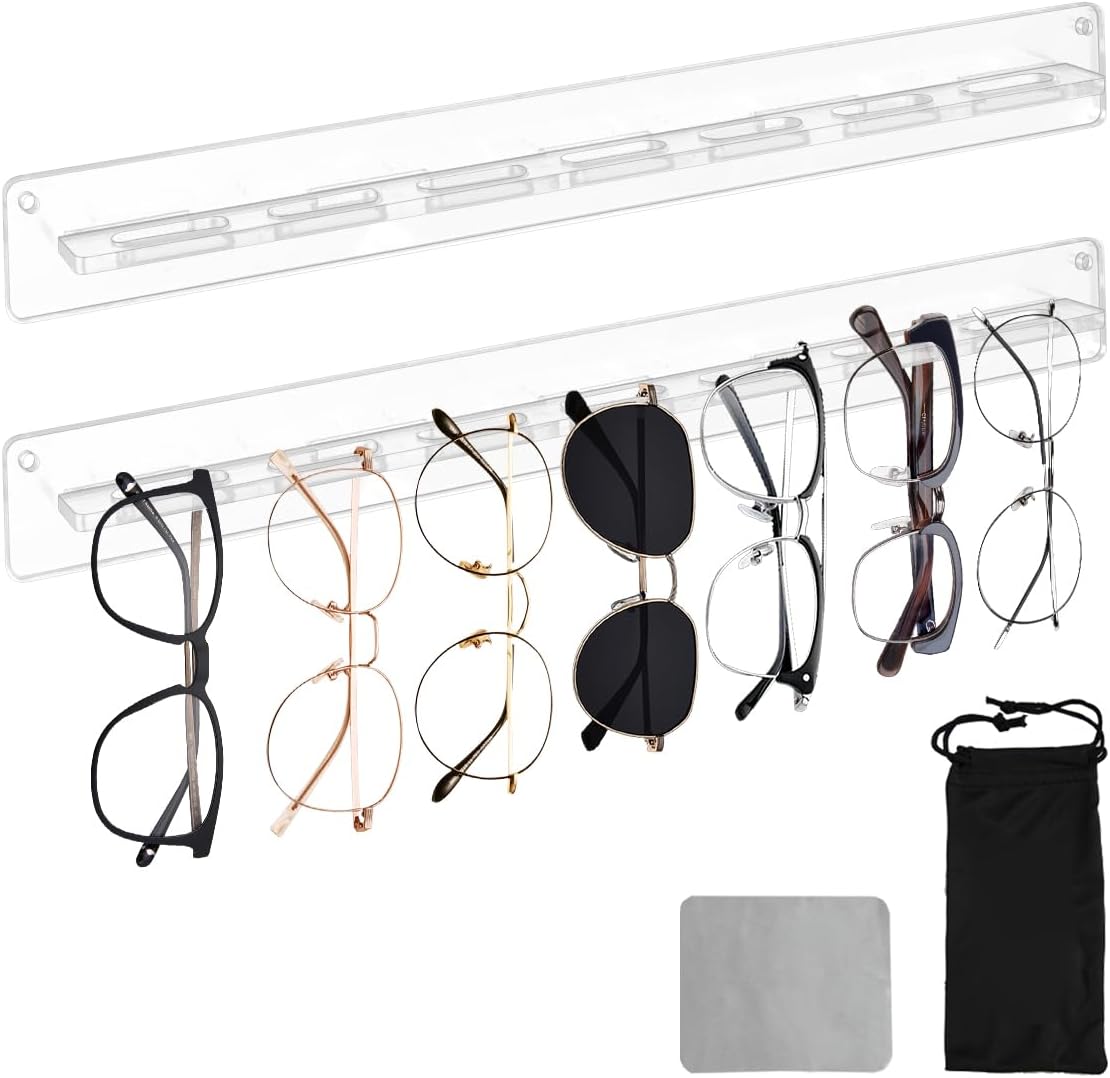 2 Pcs Sunglass Organizer, Acrylic...