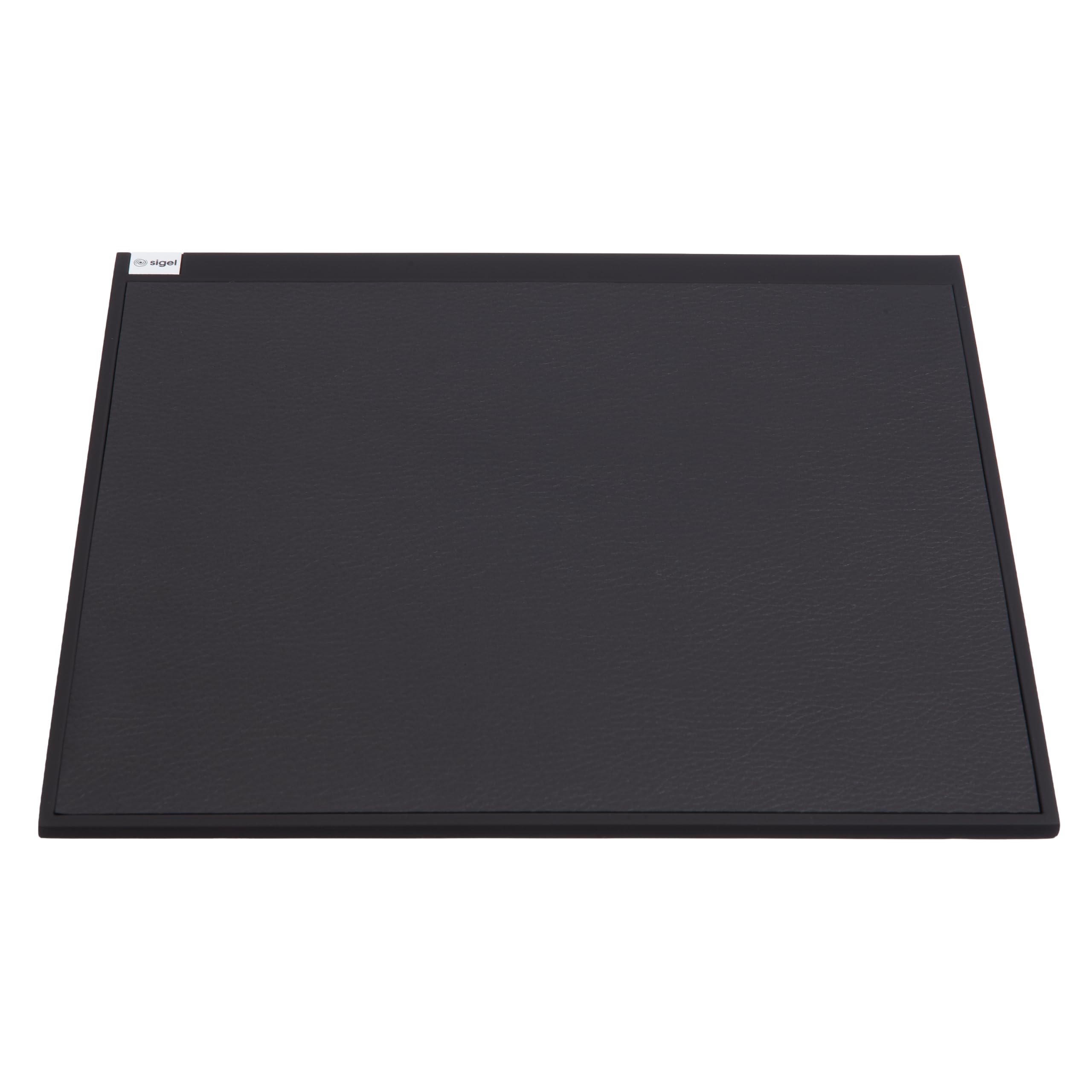 SIGEL SA532 Almohadilla para el ratón Cintano : S Objeto funcional y de estilo, negro-zafiro, revestimiento de toque suave y topes de silicona, 220x5x200 mm