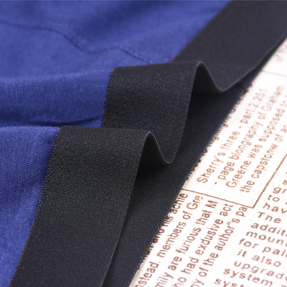 Calzoncillos Hombre Boxer Algodón Piernas largas Hombres Boxers Ropa Interior Soft Boxer (Pack de 6)-Azul 5pcs_SG