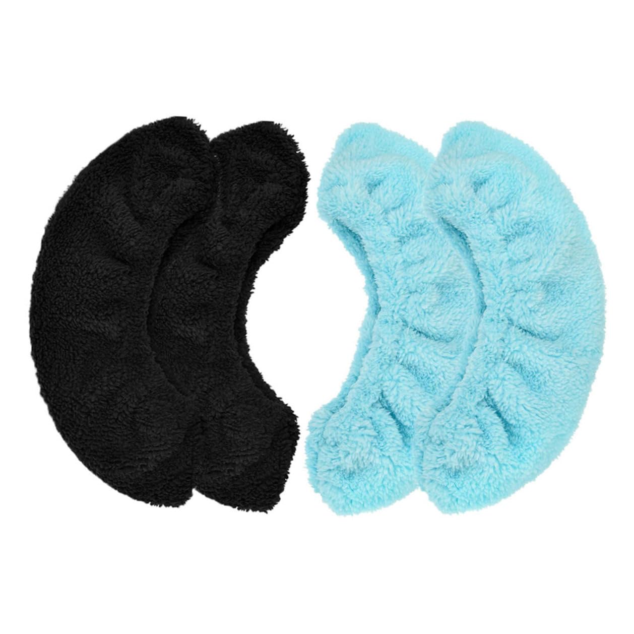 Coperture Elastiche in Poliestere Nero per Lame da Pattini da Ghiaccio, Protezione e Assorbimento umidità, per Pattinaggio su Ghiaccio Ragazzi M