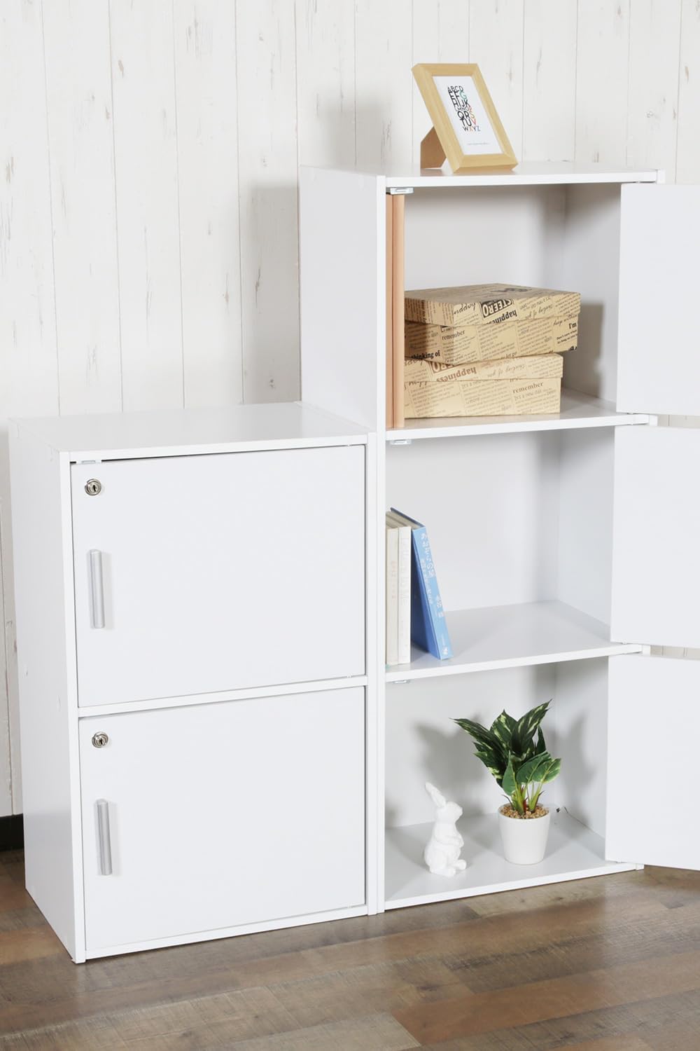 Amazon｜鍵付き 2段収納ボックス A4サイズがきれいに収まるぴったり