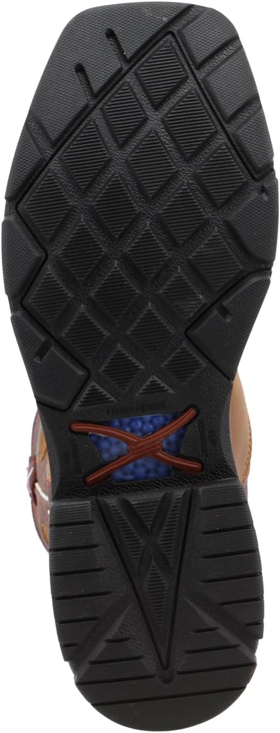 Twisted X mens 12" Pull on Soft Toe Western Work Boot