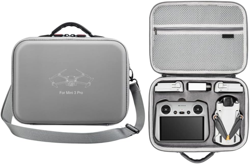 Carrying Case for Mini 3 PRO&RC, Portable Compact Storage Bag Carrying Case Set Compatible with Mini 3 PRO&RC Drone and RC(Remote Controller with Screen), A
