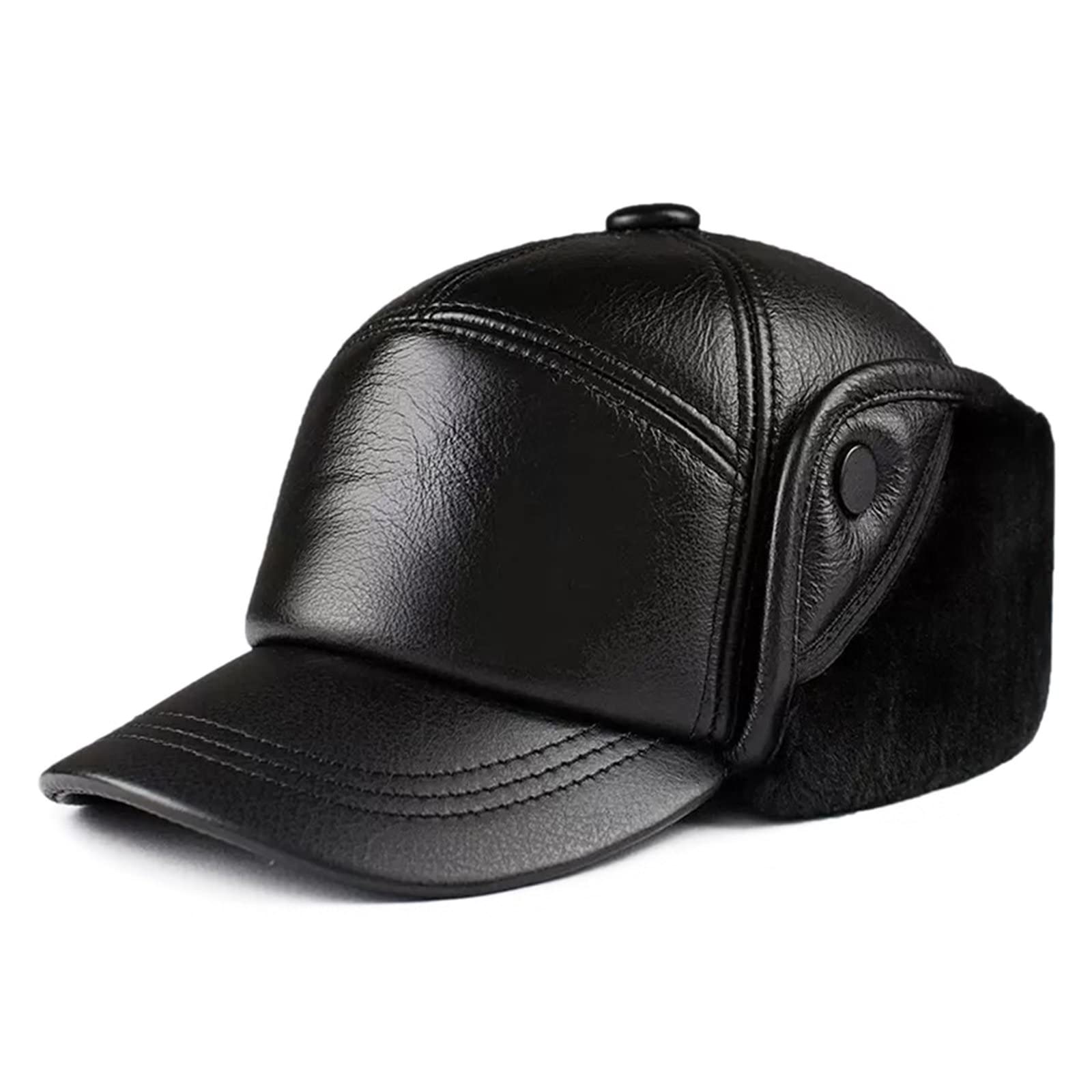 Czapka narciarska unisex z nausznikami, ciepła zimowa czapka skórzana, czapka Usaka, czapka rosyjska, czapka pilota/bombowca/żołnierza, czapka baseballowa ze sztucznego futra, CL