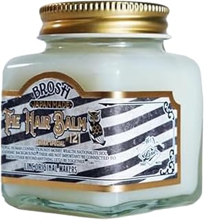 Brosh Hair Balm 121: Multi-Use Olive Oil Styling Cream for Hair & Skin - Citrus Herbal Scent, 2.5oz