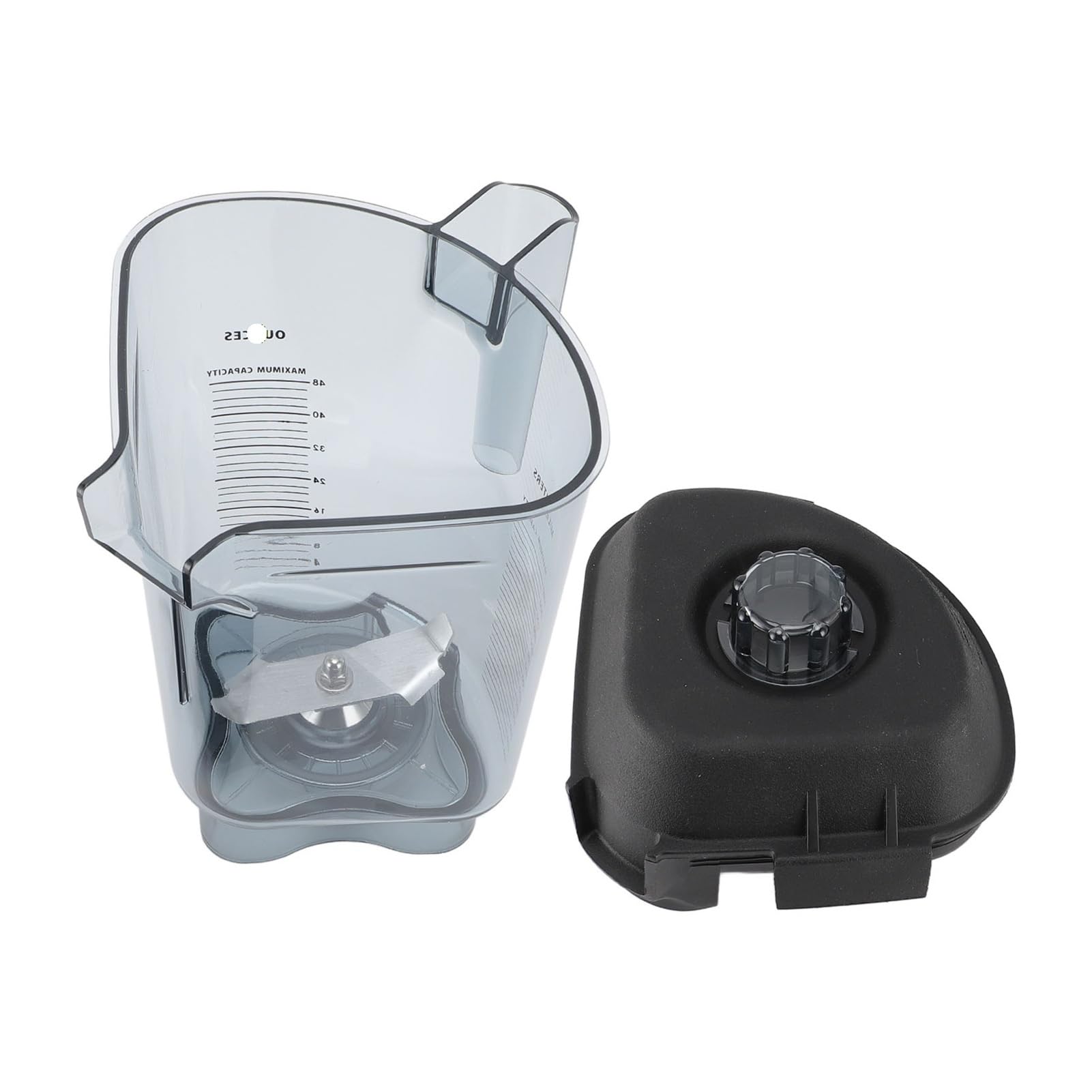 Jarra de 48 oz for licuadora - Vaso de policarbonato con cuchillas de acero inoxidable, compatible con la licuadora Vitamix Touch And Go