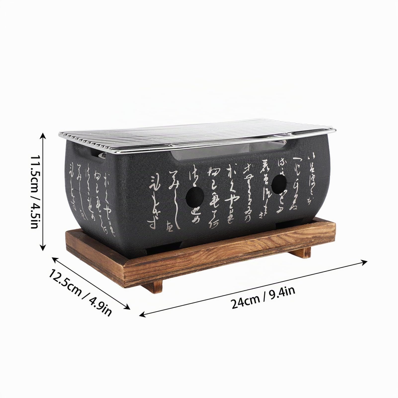 Mini Parrilla de Carbón Japonesa para el Hogar - Placa de Parrilla de Barbacoa Portátil, Perfecta para Yakiniku, Brochetas y Pasteles de Arroz - Estufa de Barbacoa de Carbón C