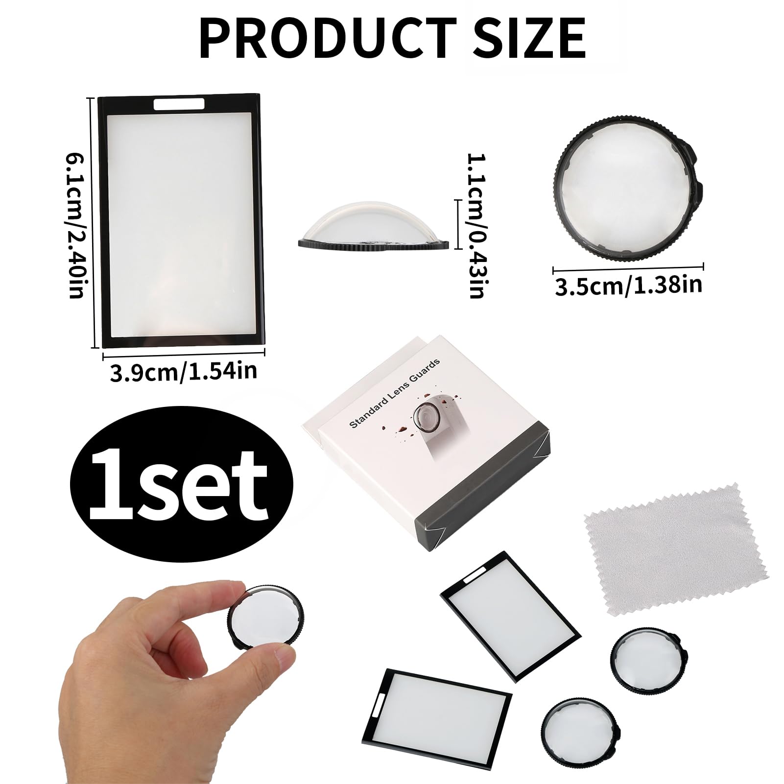 Protezione Lente in Vetro Temperato per Insta 360 X5, Pack 2 Pellicole 9H Anti-Graffio e Anti-Polvere, Protezione Obiettivo e Schermo, Facile Installazione, Visione Ultra Chiara, Accessori X5