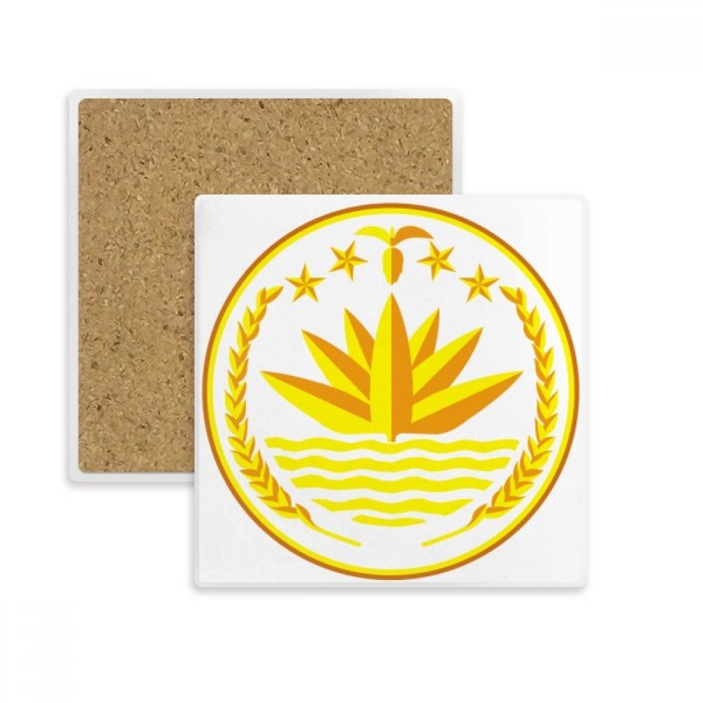 Tasse Coaster Dhaka Bangladesh en pierre absorbante de haute qualité