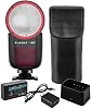 Flashpoint Zoom Li-on X R2 TTL Round Head Flash, Godox V1 On-Camera Speedlight, 76Ws Power, 2.4G Wireless, 2600mAh Li-ion Battery, 480 Full-Power Flashes Canon
