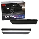 Smoked Lens White Full LED Rear Side Marker Light Kit Compatible With Ford 2005-09 Mustang, Powered by 54-SMD LED, Replace OEM Back Sidemarker Lamps