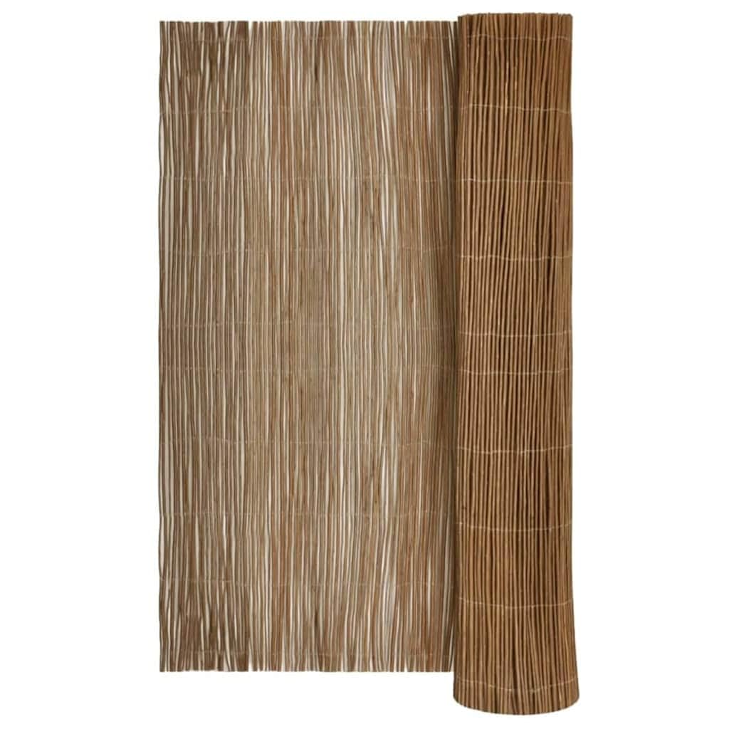 Clôture en Saule Naturel 170 x 300 cm, Canisse de Jardin en Osier pour Extérieur, Brise-Vue pour Terrasse et Balcon, Panneau d'Occultation Flexible et Décoratif