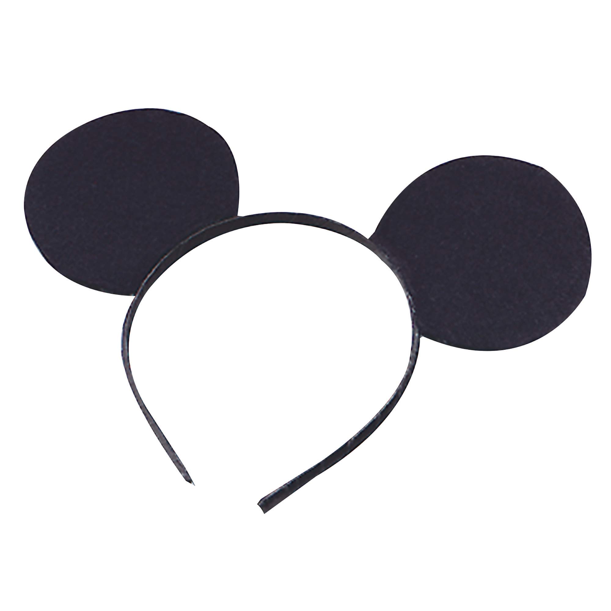 Henbrandt MD104 Mouse Ears on Headband , Black , One Size