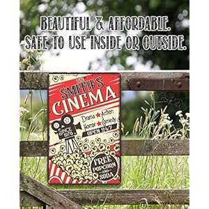 Movie night supplies personalized cinema retro metal sign movie theater decor home theater accessories movie room decor movie night decorations basement decor movie theater signs  urban country home decor