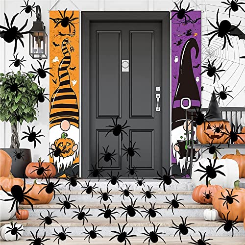 Lauvee Halloween Decorations Spider Stickers - 70 Pcs Diy 3D Plastic Spider Wall Sticker For Home Party With 4 Different Sizes Suitable For Walls | Windows | Rooms | Indoor | Outdoor #TOP3