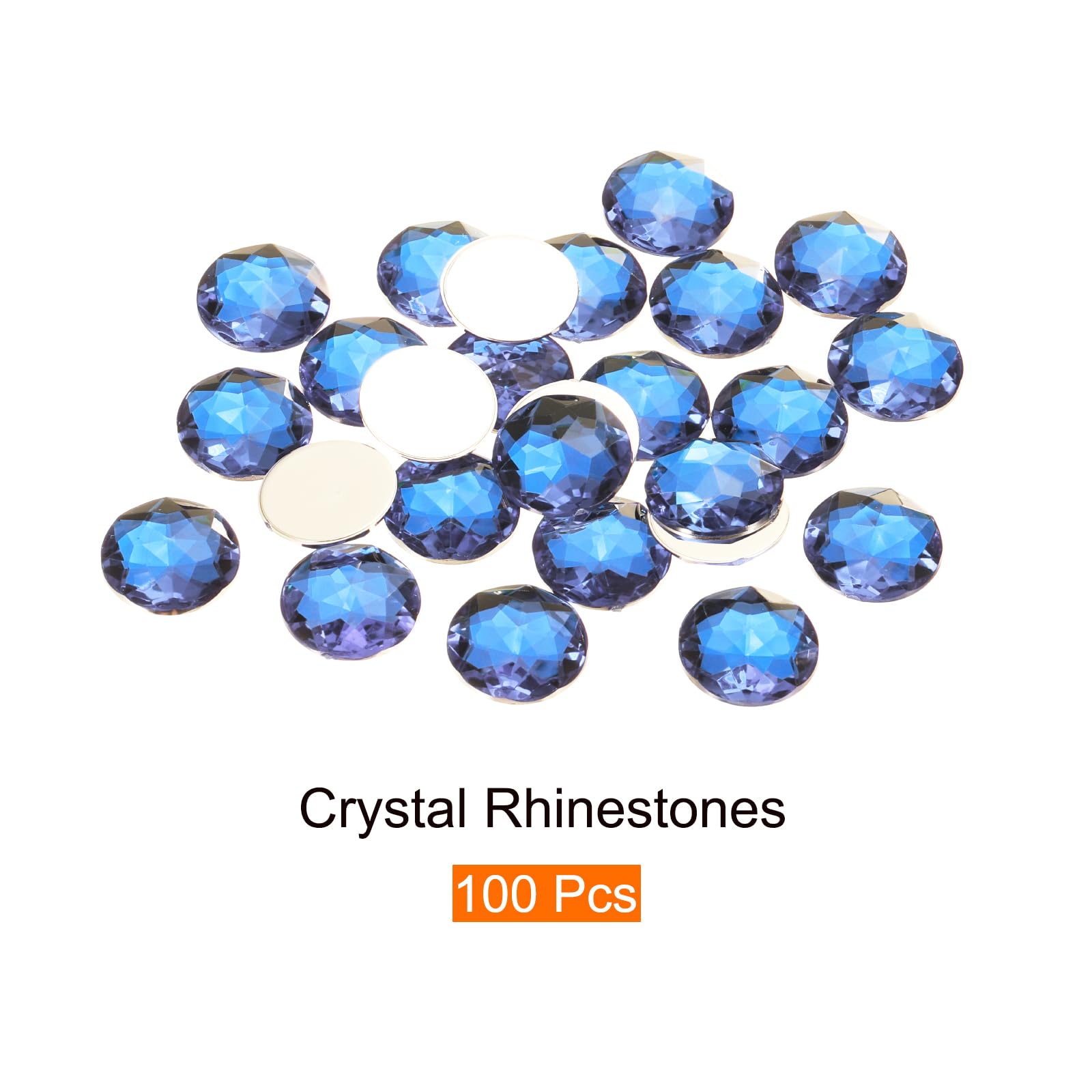 Amazon.co.jp: uxcell フラットバックラウンドアクリルラインストーン