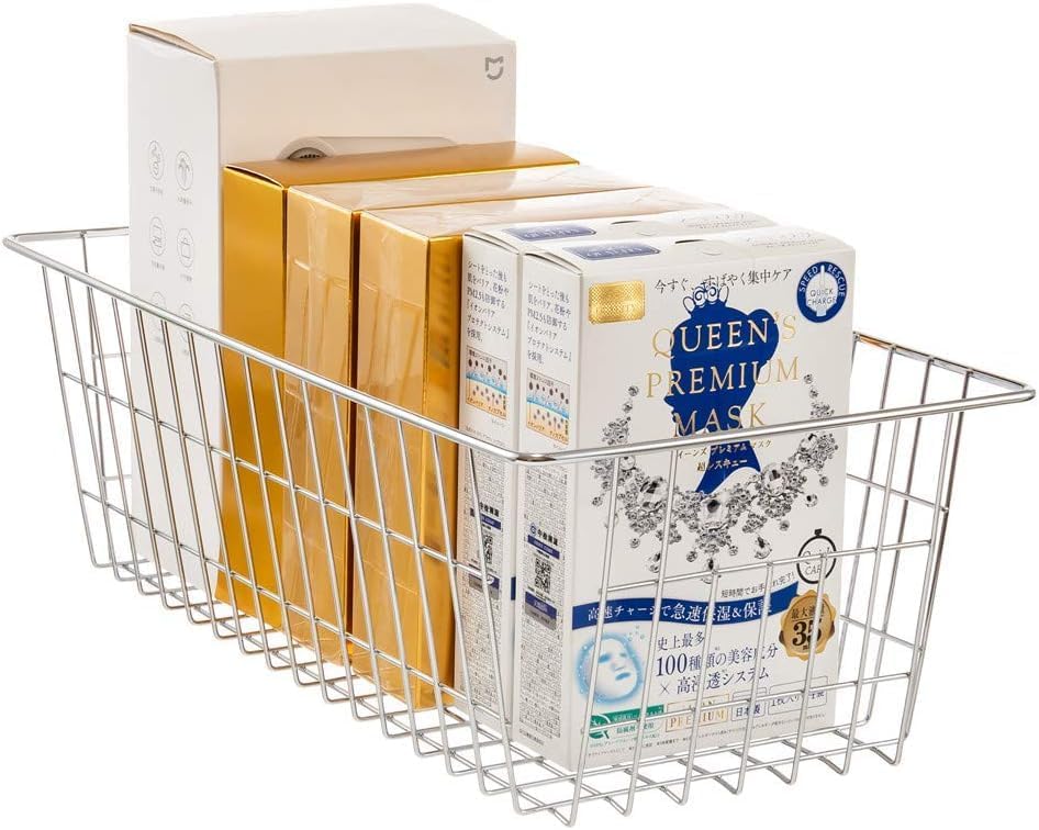 Miniatura 3 de SANNO Cestas de almacenamiento de alambre para congelador, organizador de alimentos, cocina, cestas organizadoras para el hogar, baño, organización