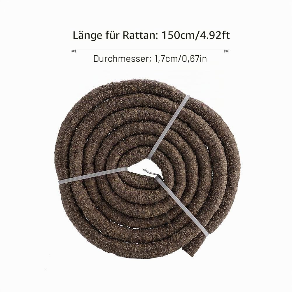Reptile Climbing Branch 4.92ft Flexible Reptile Jungle Vines Terrarium Rattan Pet Habitat Dekor mit Saugnäpfen für Chameleon Lizards Gecko Climbing(L)