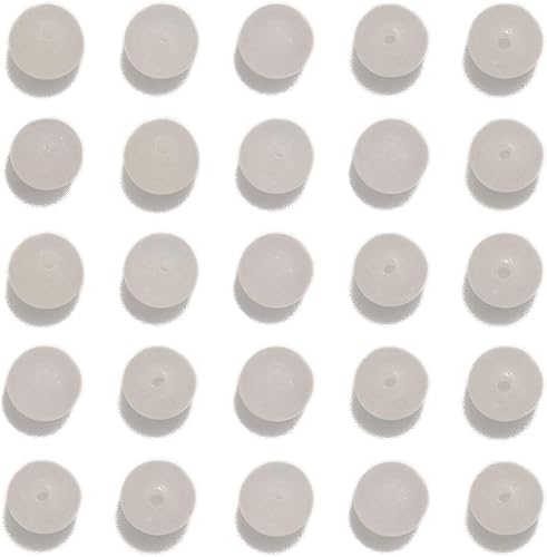 Miniatura 38 de NCB - 200 cuentas naturales, redondas y sueltas de lava volcánica negra natural de 0.32 pulgadas (8 mm), para joyería con espaciador y cordón