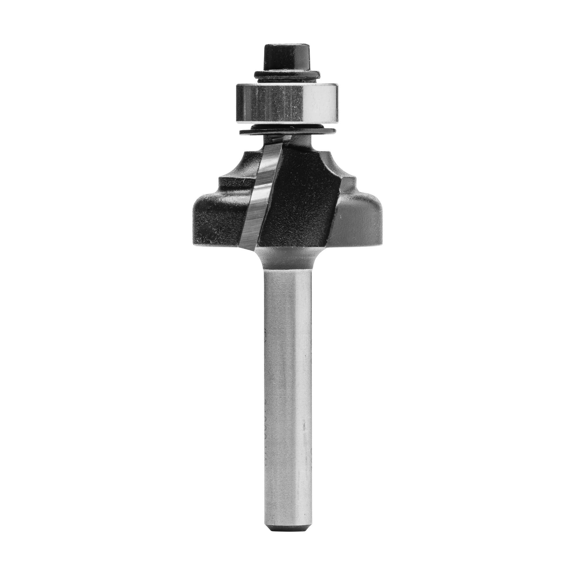 ENT 15080 Frez wieloprofilowy Classic w wegliku, trzpien (S) 6 mm, srednica (D) 25,4 mm, NL 12,7 mm, R 3,2 mm, SL 32 mm, z lozyskiem kulkowym