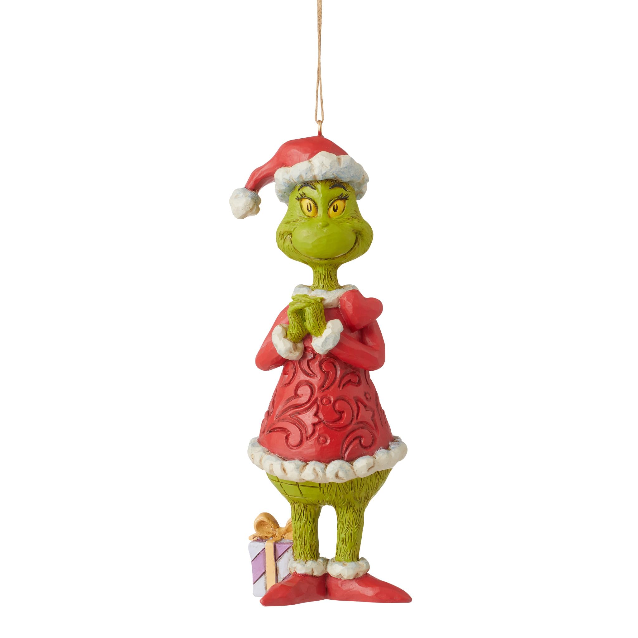 Cadeau de Noël Grinch Enesco Jim Shore, suspension cœur de 14 cm pour fans du Dr. Seuss