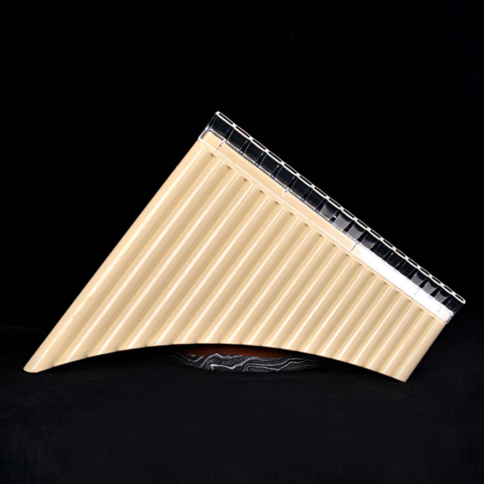 Flauto di Pan, Strumento Flauto di Pan con Chiave di Do Soffiante per Principianti o Appassionati di Musica (Bianco)