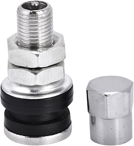 Miniatura 4 de Válvula de neumático, 10 piezas TR161 de metal para automóvil, camión, motocicleta, perno en válvula de neumático de neumático, tallos cortos con