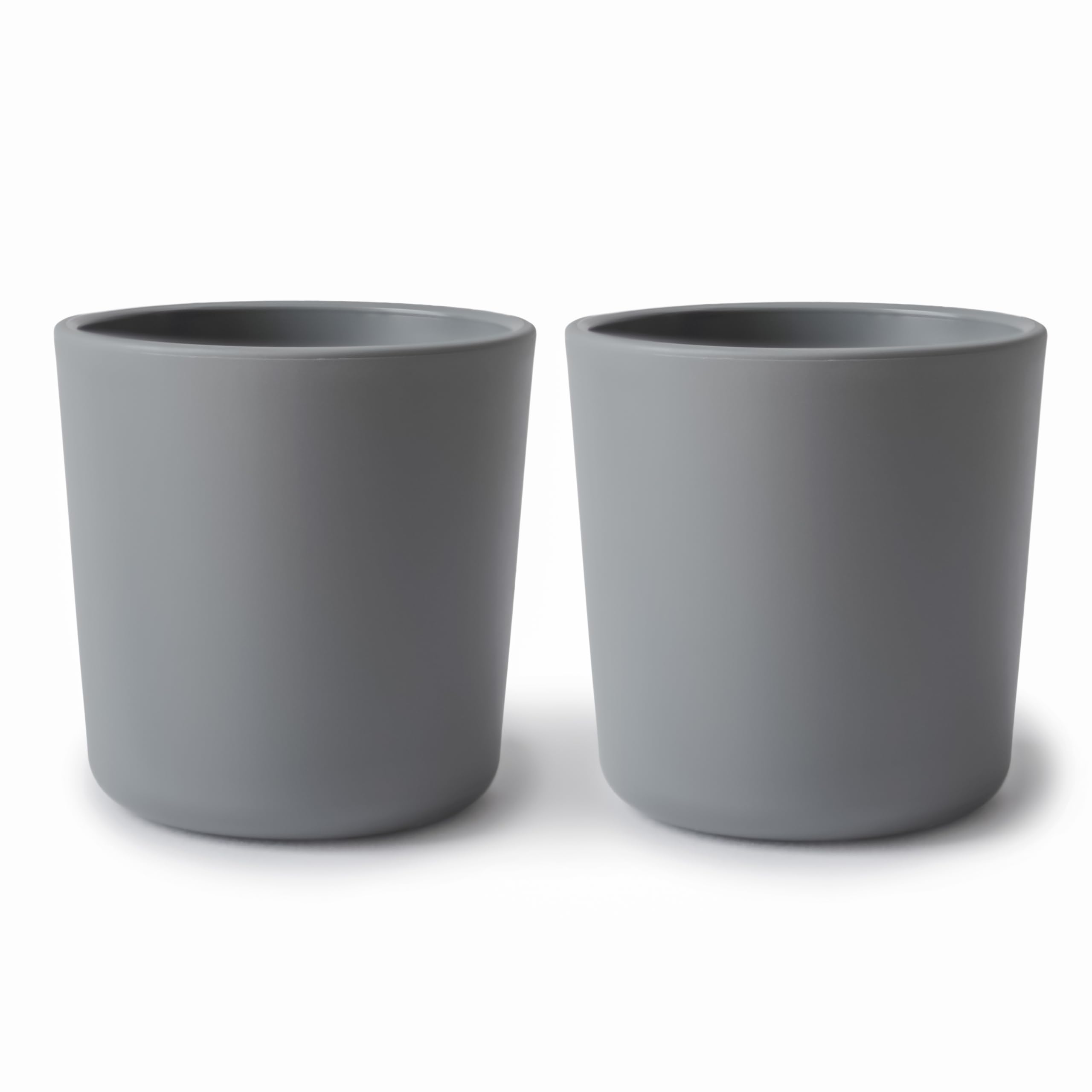 mushie Dinnerware Cups For Kids | Made in Denmark, Set of 2 (Smoke)