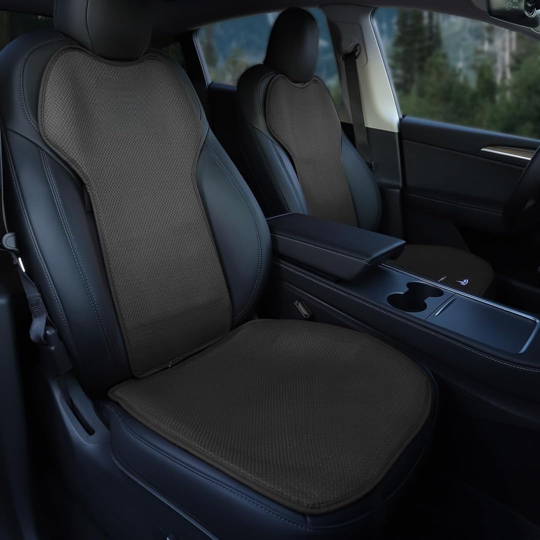 Protector Asiento Coche, Fundas Asientos Coche para Tesla Model 3/y, Universal Juegos De Cubreasientos Delanteros Y Traseros Funda De Asiento Protector Accesorios,Model 3-2PCS