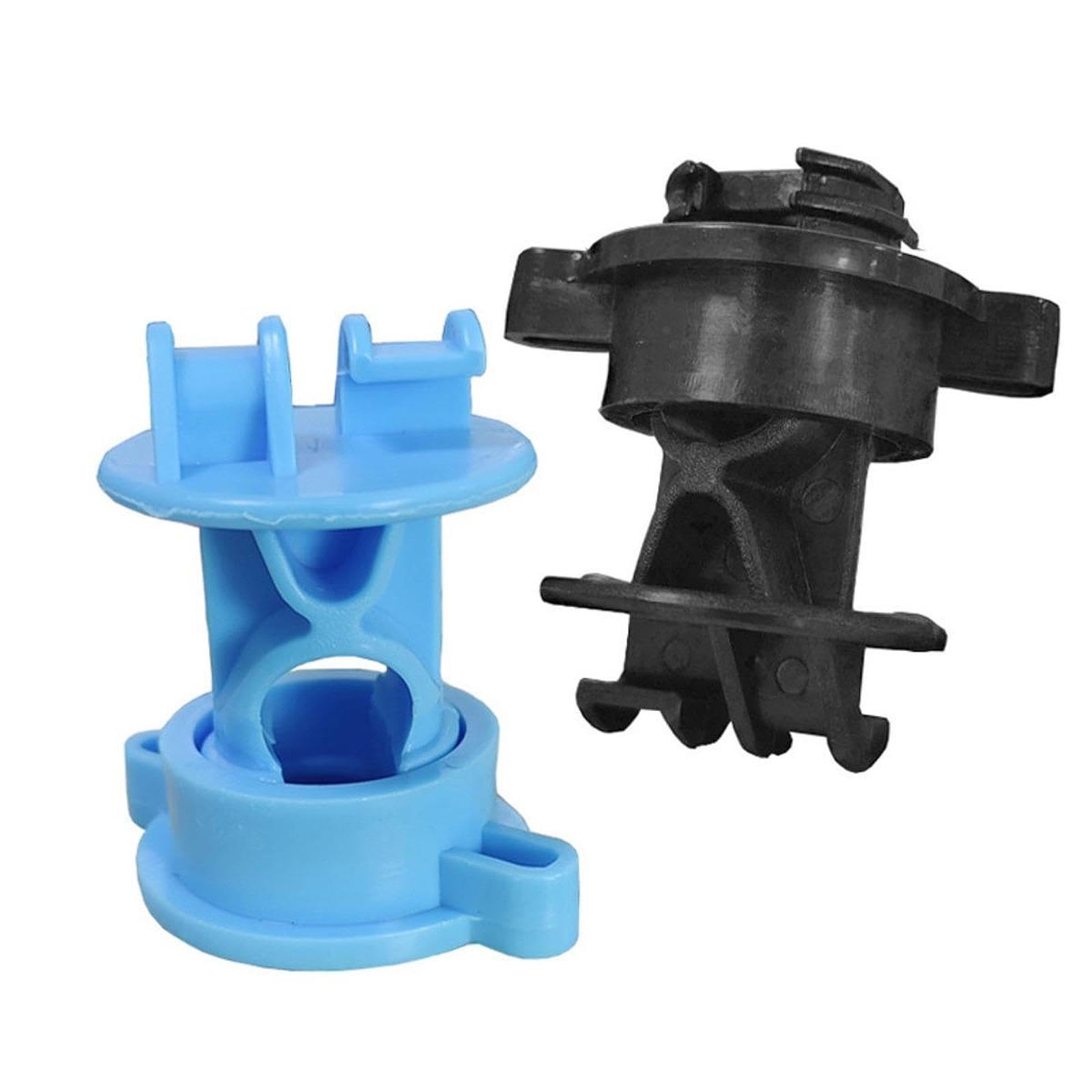 Fenteer 50 aisladores para eléctricas con Clips de Varilla Intermedia de 9,5 mm de diámetro, aisladores de Poste Redondos con Tornillos Apretados para, Negro