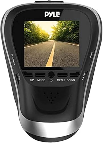Pyle PLDVRCAM25 -1080p Dash Cam HD Cámara de conducción para automóviles y vehículos con visión nocturna - Montaje discreto y seguro en la ventana -