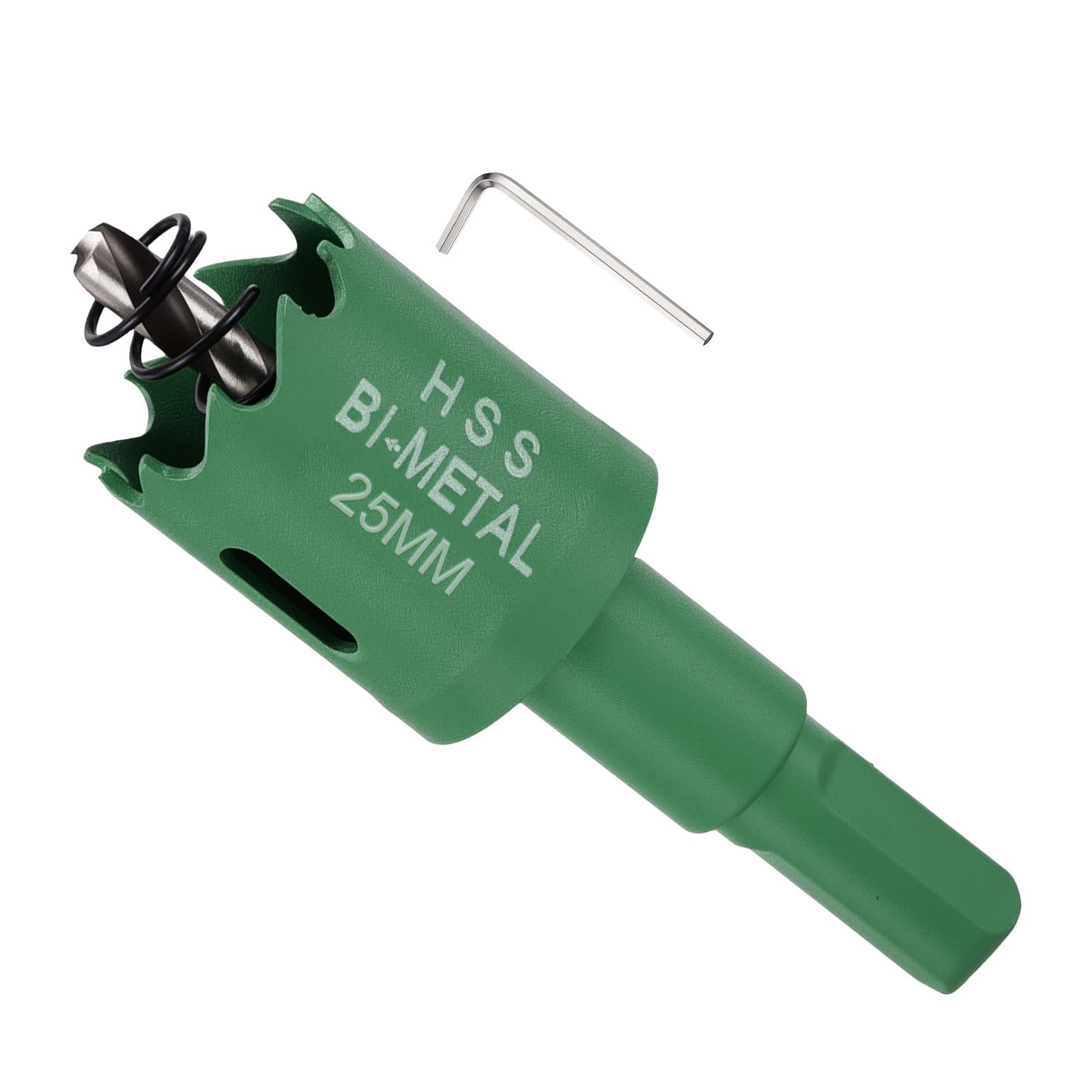 METALLIXITY Bi-Metal Hole Saw 31/32", M42 HSS Circular Head 25mm Hole Cutter with Center Drill Bit