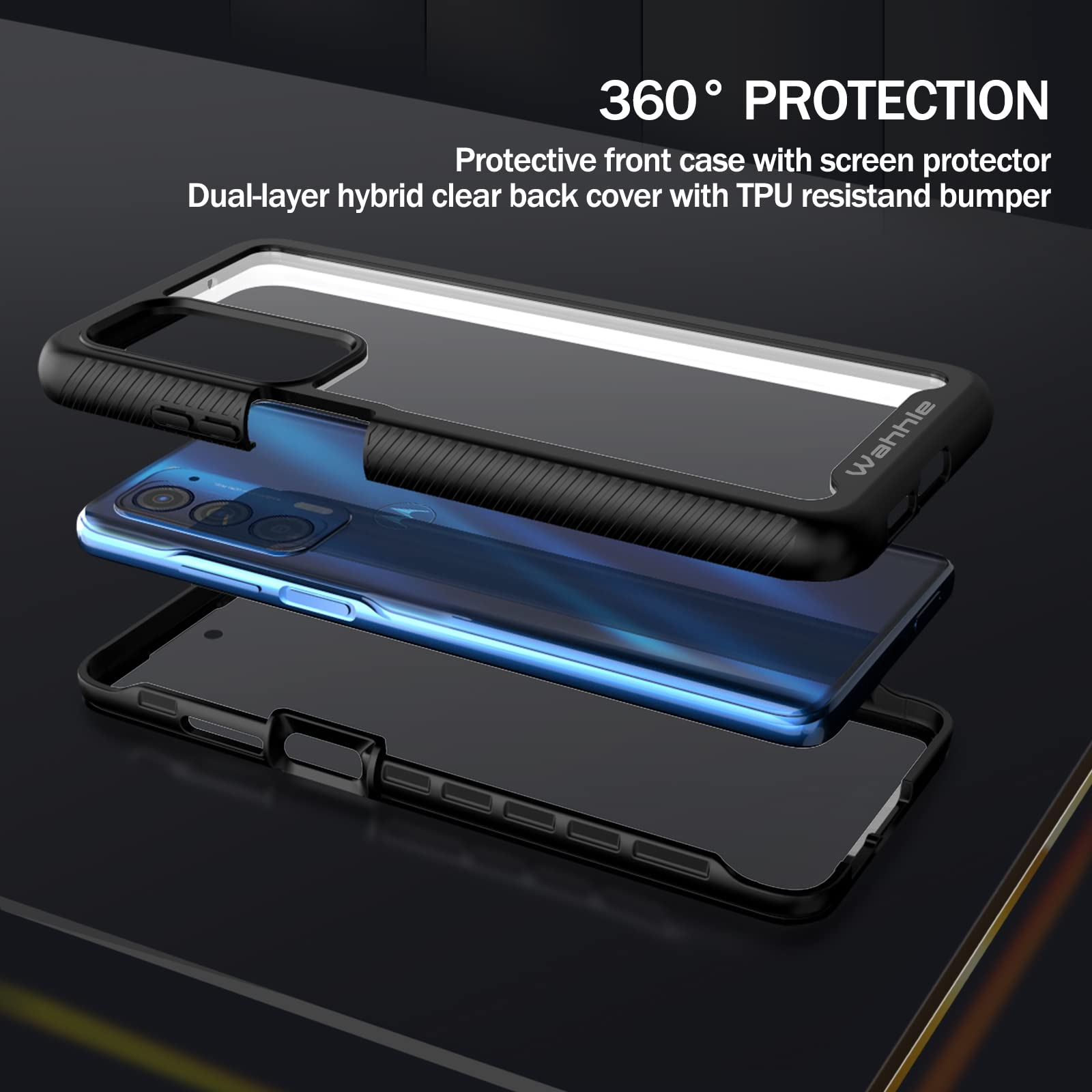 Cresee Custodia Per Motorola Edge 60 Fusion/Edge 60, Trasparente, Con Angoli Rinforzati, Sottile, Morbida, Antiurto - Foto 3