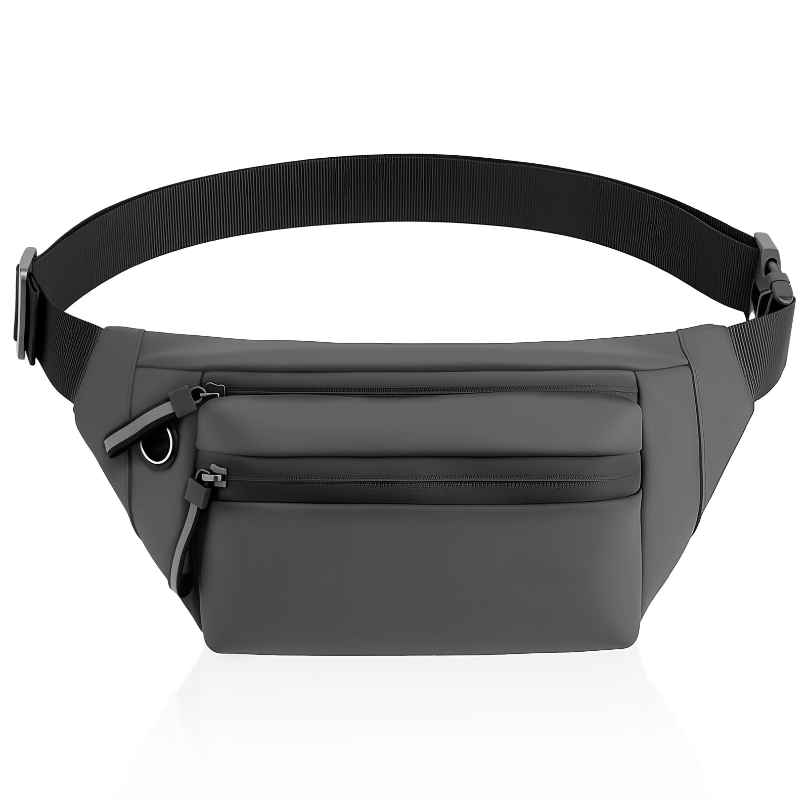 Bum Bag, Lightweight Waterproof Waist Pack with Adjustable Belt, Bum Bag for Men Women, Multi Pocket Waist Bags for Travel Running Hiking Walking Cycling