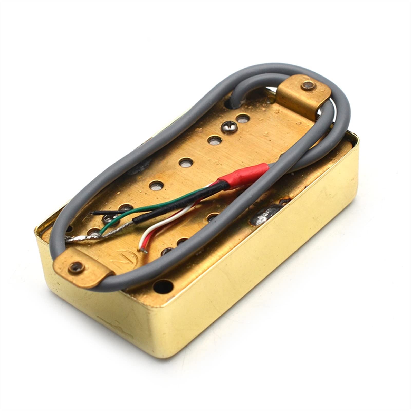 Humbuckers Puente De Cuello Sellado para La Guitarra De Guitarra Eléctrica De Estilo De Guitarra con Cuello Sellado para LP Guitarra Negra, Oro, Cromo (Color : Gold, Size : Bridge)