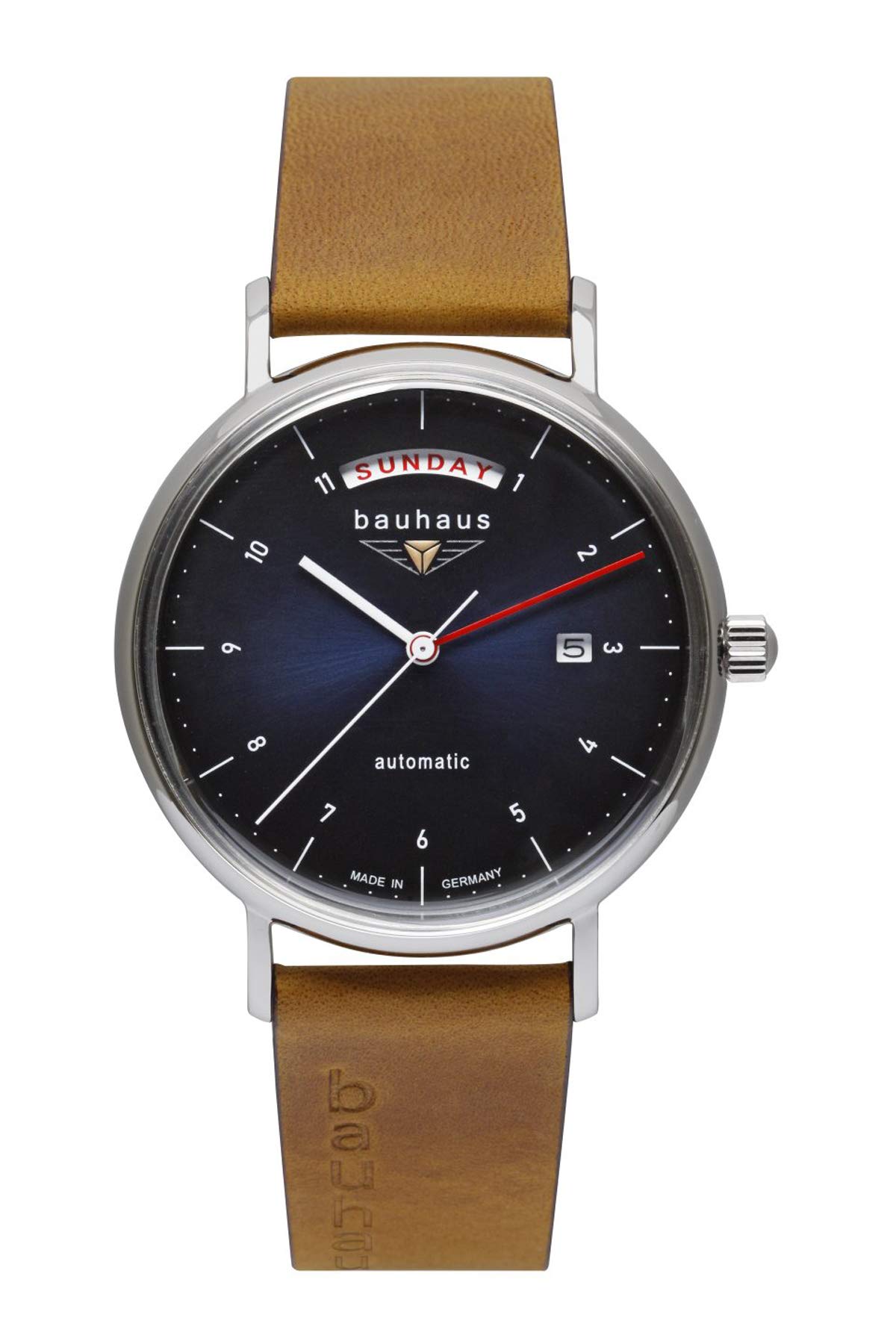 Bauhaus 2162-3 Herren Armbanduhr Blau Automatik