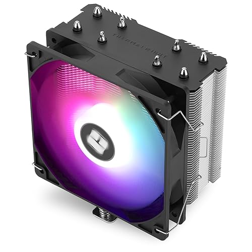Thermalright Assassin X 120R SE V2 - Enfriador de CPU, color de lámpara fija, tubos de calor de 0.157 x 0.236 in, velocidad de 1550 rpm, ventilador
