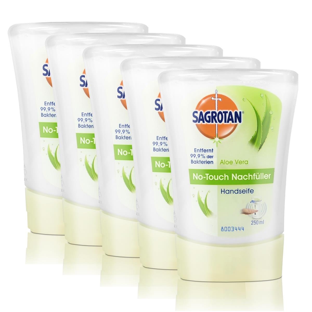 5x Sagrotan No Touch Nachfller Aloe Vera 250 ml Handseife : Amazon.de:  Kosmetik