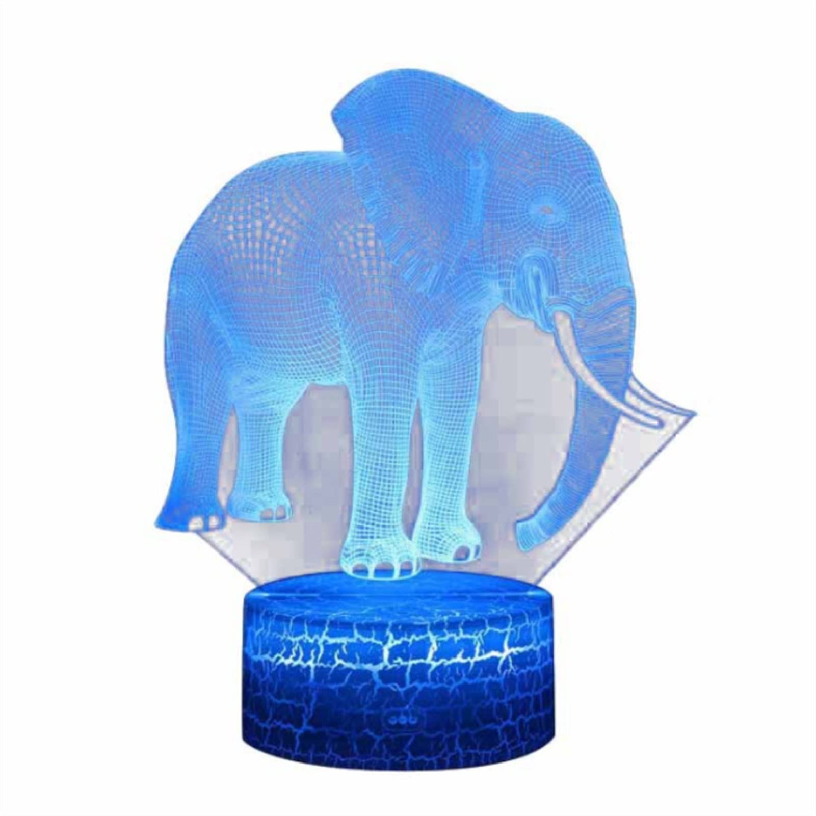Lampada Telecomando del Tocco colorato della Luce Notturna della Luce 3D Elefante Creativo PORTATO Luce Notturna del Comodino dell'atmosfera visiva Dimmerabile