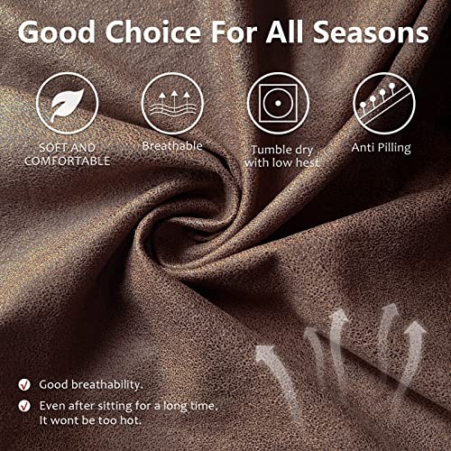 Molasofa Recliner Sofa Covers - Leather Like Recliner Sofa Covers 3 Seater Recliner Couch Covers For 3 Cushion Couch 8 Pieces Washable Stretch Reclining Sofa Slipcovers thumb #2