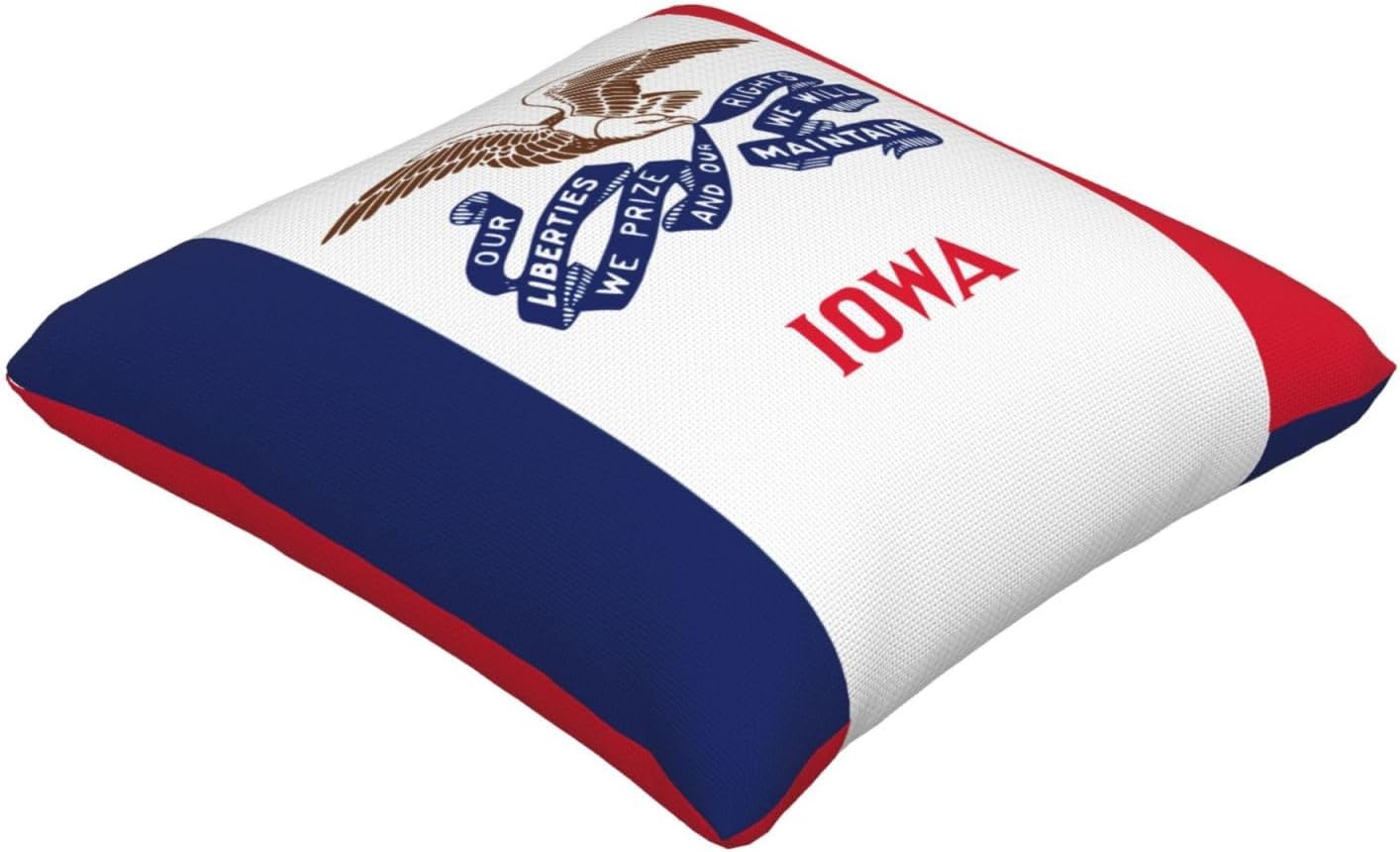 Iowa State Flag Imitation Linen Pillowcase -2 Sets, Fashionable Home Decoration, Used for Sofas, Gardens, beds