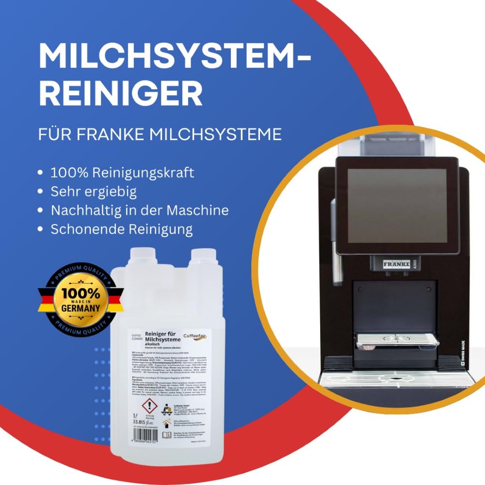 Coffeefair Reiniger für Milchsysteme alkalisch 10 x 1l Milchsystemreiniger für Franke