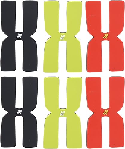 Miniatura 1 de 6 piezas de equilibrio de bádminton, tiras de equilibrio de peso de raqueta, raqueta de tenis, cinta de peso, tipo H, cabeza de raqueta de silicona,