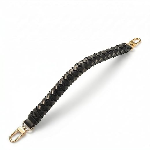 TOURDREAM Braided Handle for Beaubourg Hobo Top Handle Neonoe Strap Pouch Pochette Handle (Black)