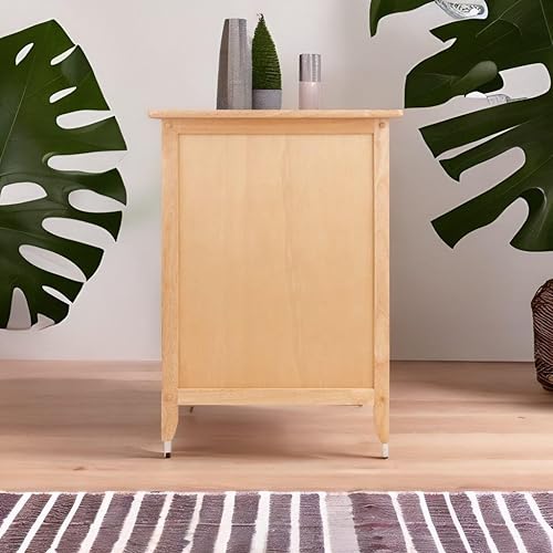 Miniatura 5 de Ergode Mesa decorativa Eugene de madera, diseño versátil y atemporal, acabado lacado transparente, cajón extraíble y compartimento inferior, fácil